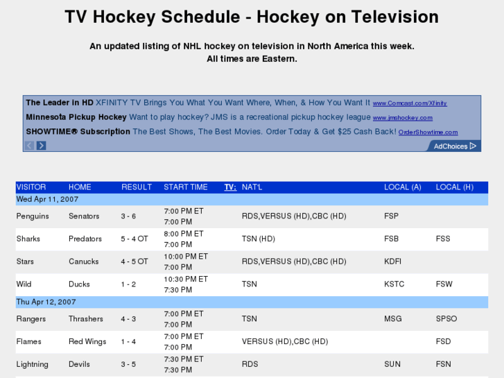 www.tvhockeyschedule.com