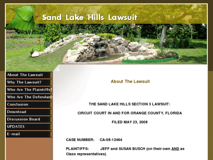 www.sandlakehillslawsuit.com