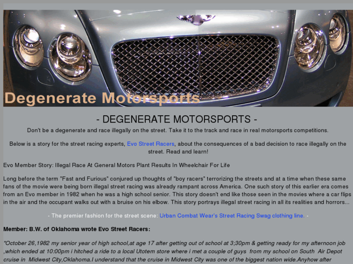 www.degeneratemotorsports.com