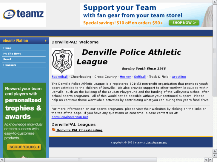 www.denvillepalsports.com