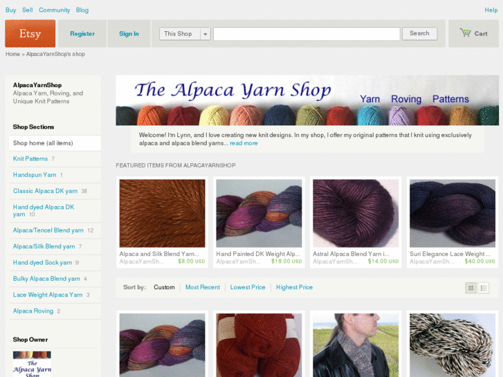 www.thealpacayarnshop.com