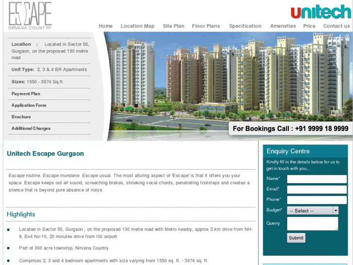 www.unitechescapegurgaon.com