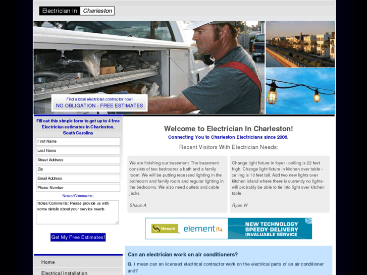 www.electricianincharleston.com