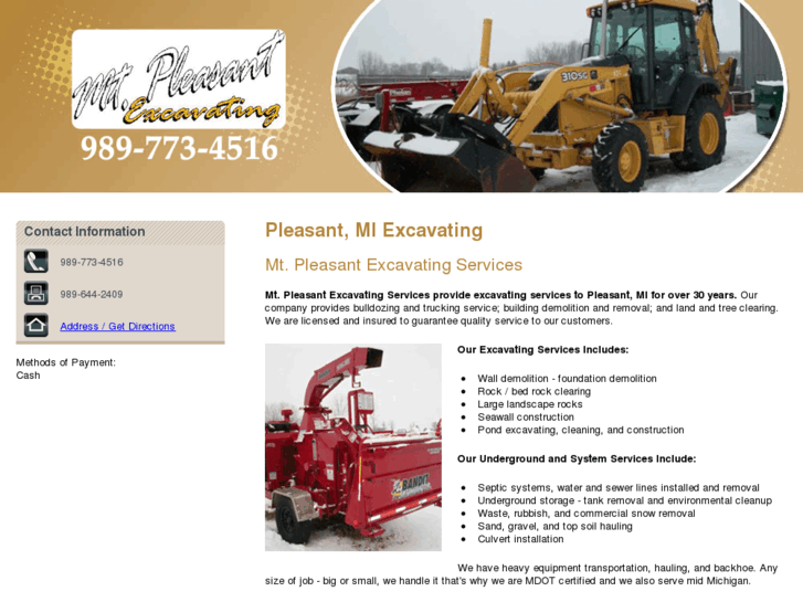 www.mtpleasantexcavating.com