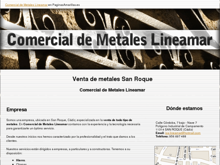 www.metaleslineamar.es