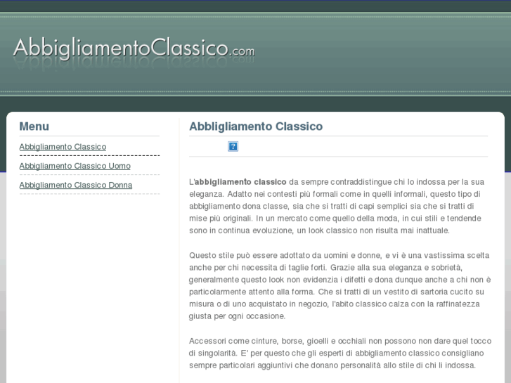 www.abbigliamentoclassico.com