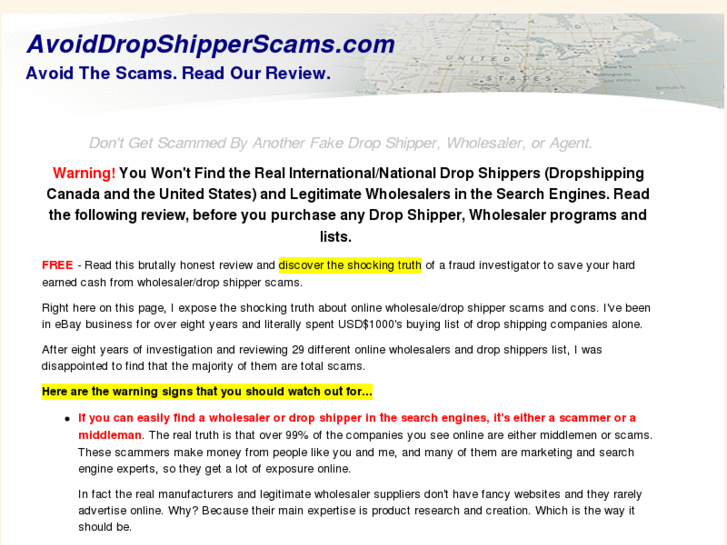 www.avoiddropshipperscams.com