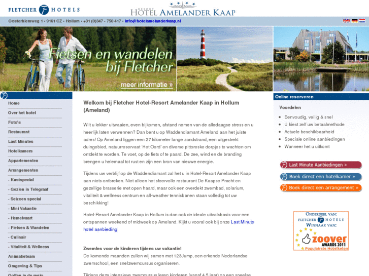 www.hotelamelanderkaap.nl