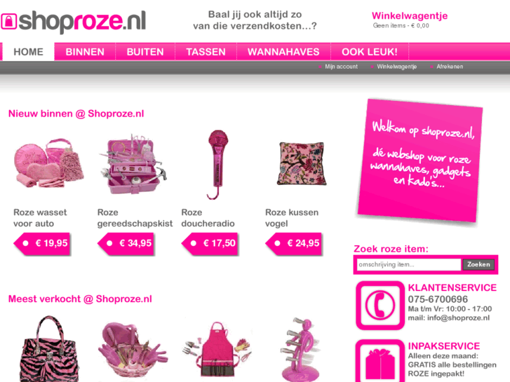 www.shoproze.nl