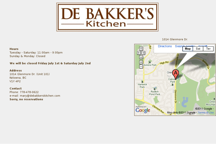 www.debakkerskitchen.com