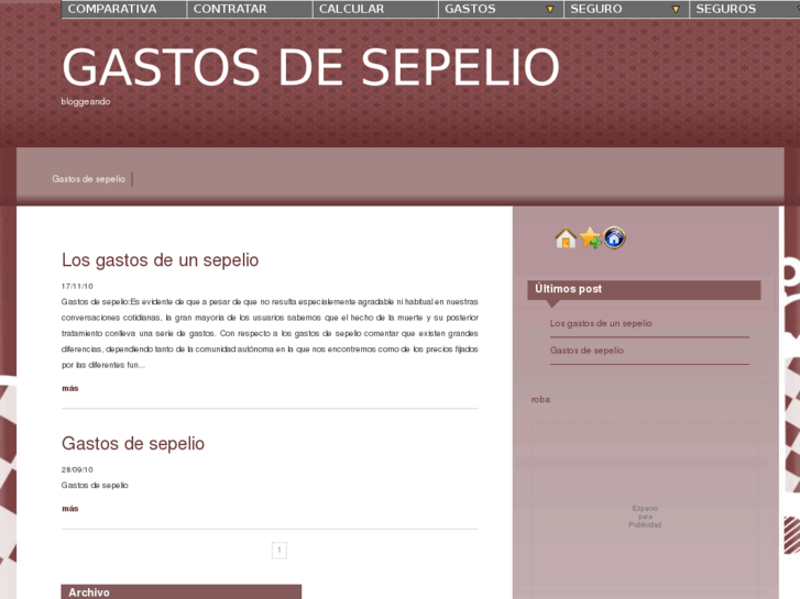 www.gastosdesepelio.es