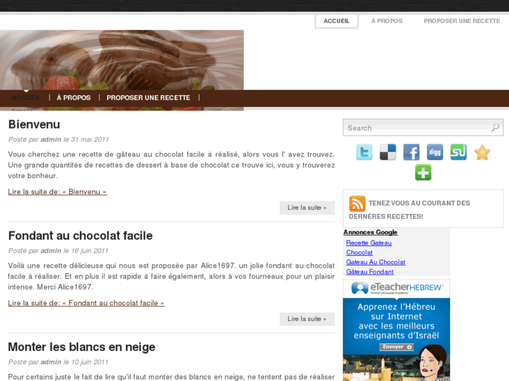 www.gateau-au-chocolat.net