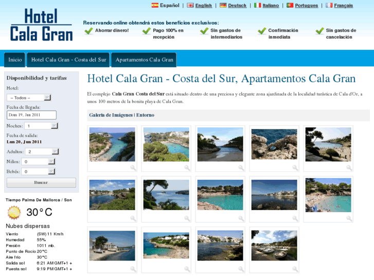 www.hotelcalagran.com