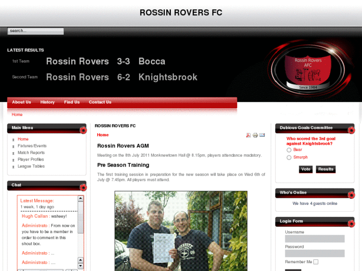 www.rossinroversfc.com