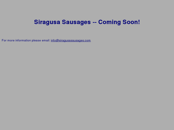 www.siragusasausages.com