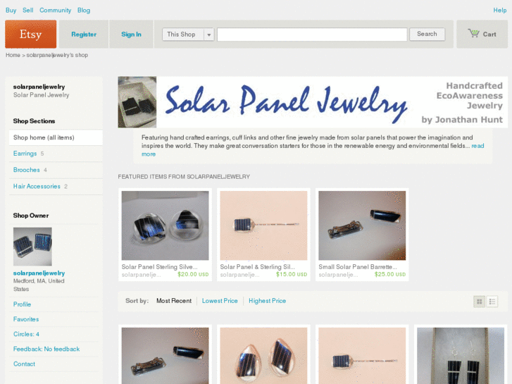 www.solarpaneljewelry.com