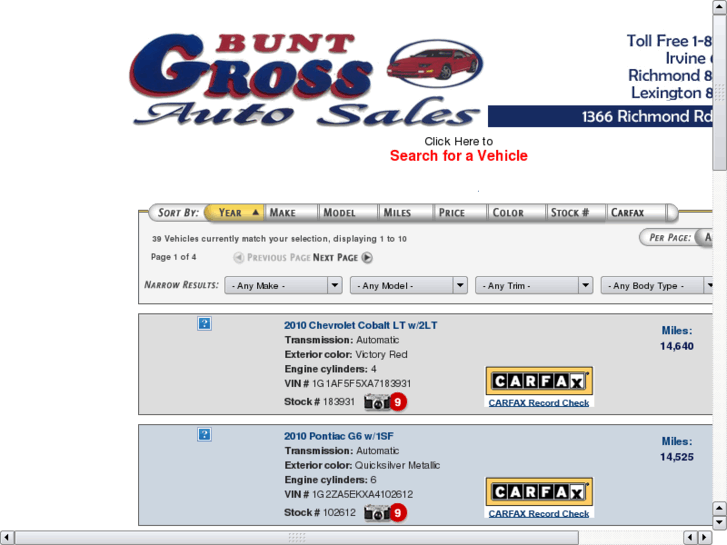 www.buntgrossautosales.com