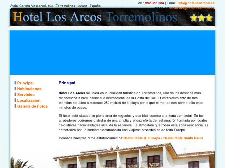 www.hotellosarcos.es