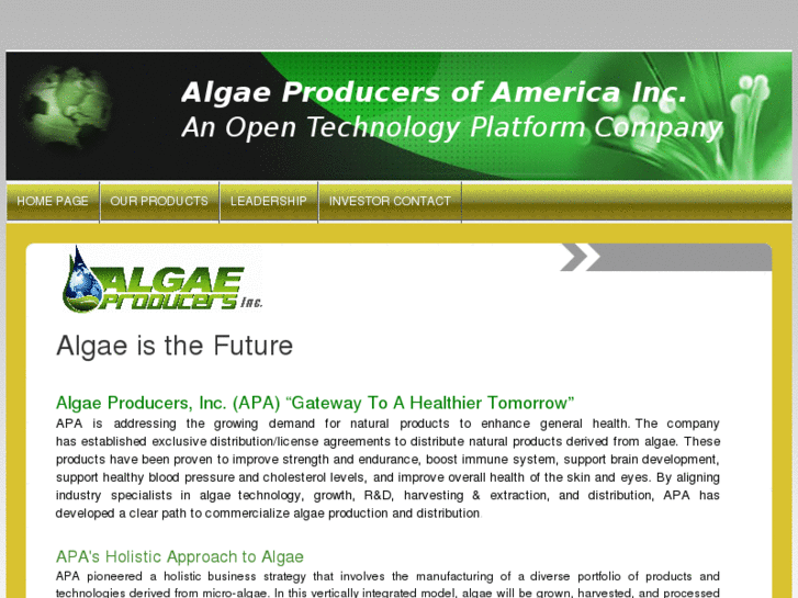 www.algaeproducersinc.com