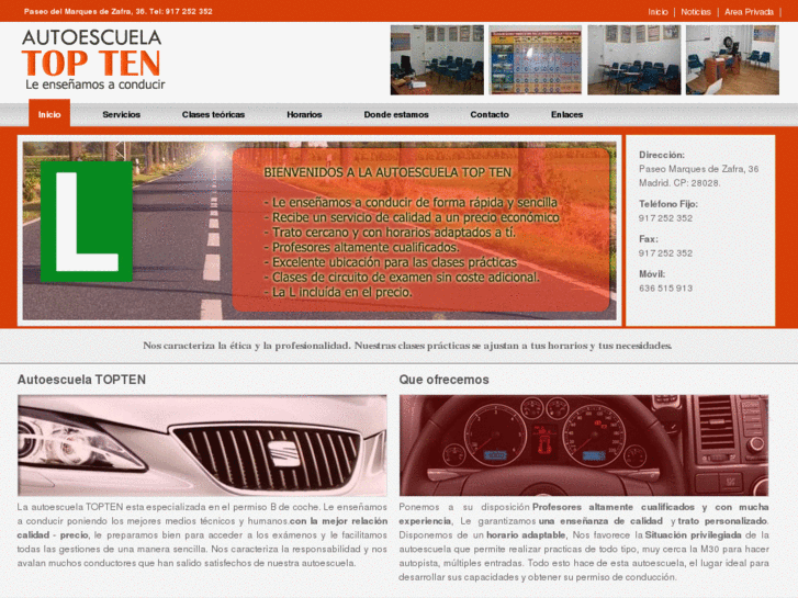 www.autoescuelatopten.com