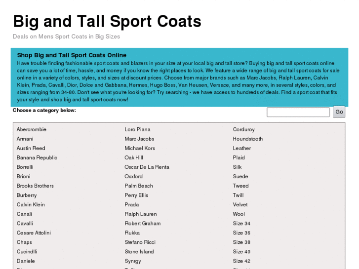 www.bigtallsportcoats.info