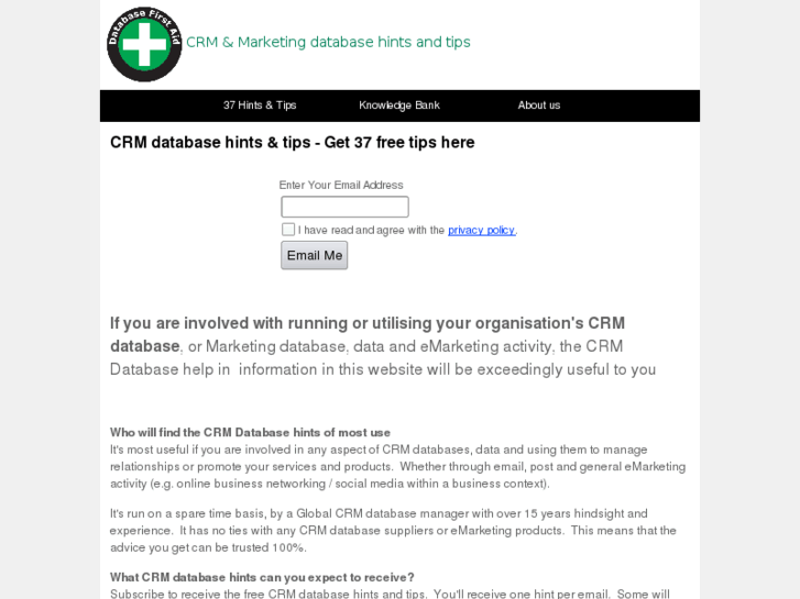 www.databasefirstaid.com