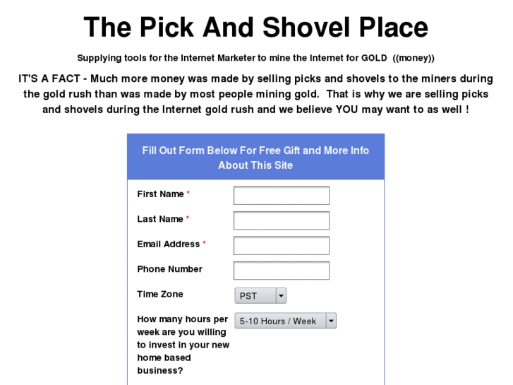 www.pickandshovel.biz