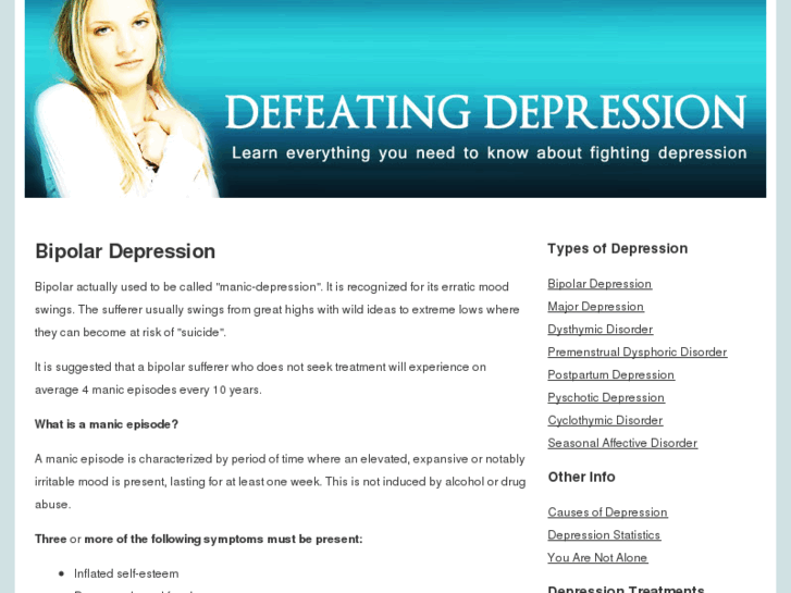 www.defeatingdepression.org