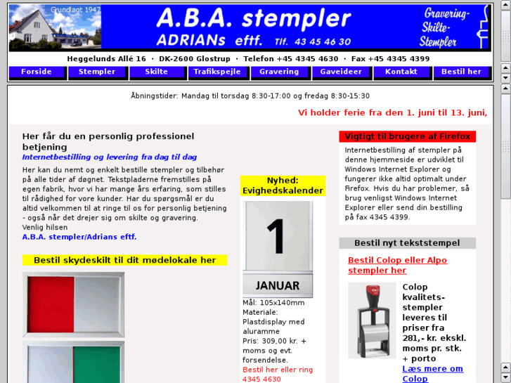 www.aba-stempler.dk