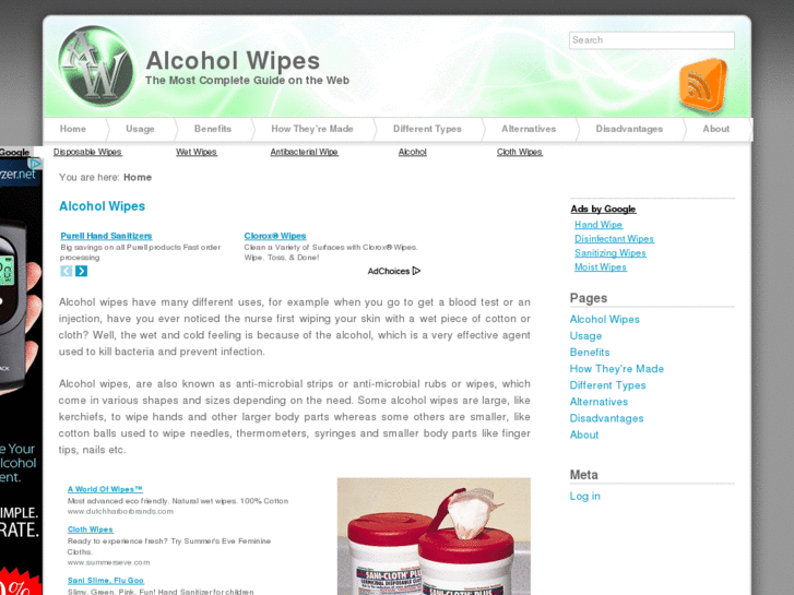 www.alcoholwipes.org