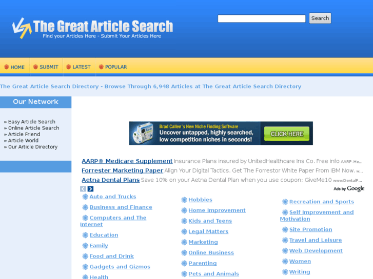 www.greatarticlesearch.com