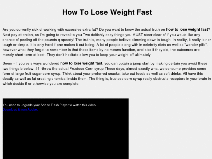 www.howtolose-weightfast.org