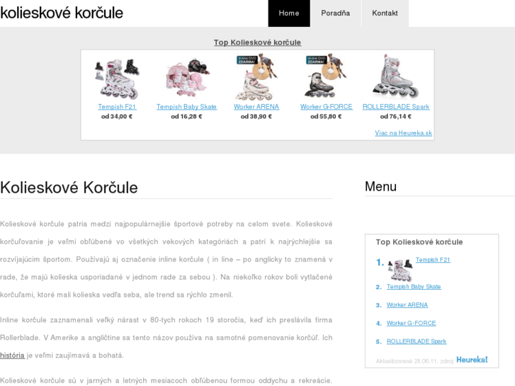 www.kolieskovekorcule.sk