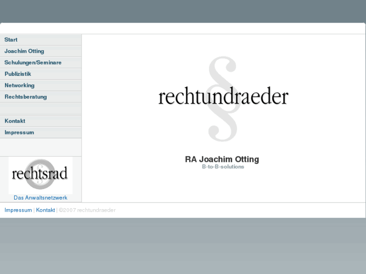 www.rechtundraeder.de