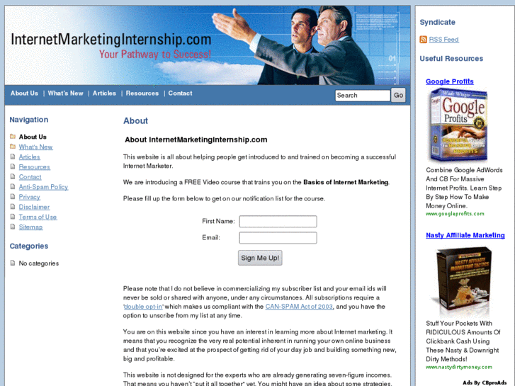 www.internetmarketinginternship.com