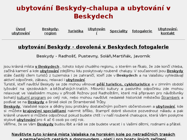 www.dovolena-beskydy.cz