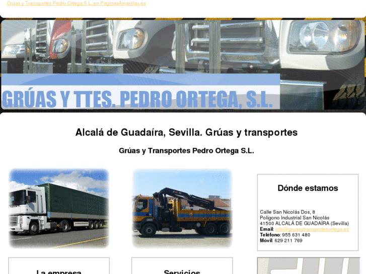 www.gruasytransportesortega.es