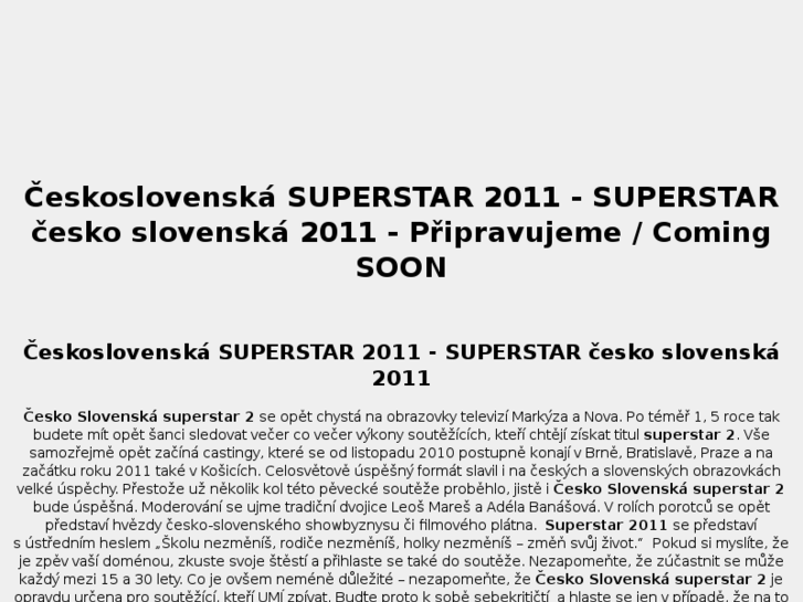 www.superstarceskoslovenska.cz