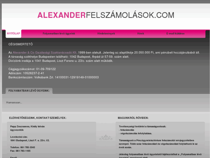 www.alexanderfelszamolasok.com