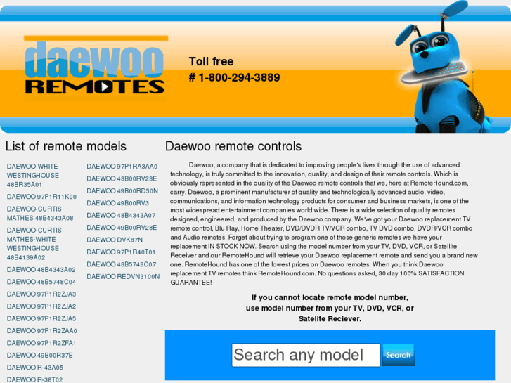 www.daewooremotes.com