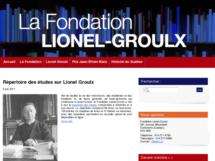 www.fondationlionelgroulx.org