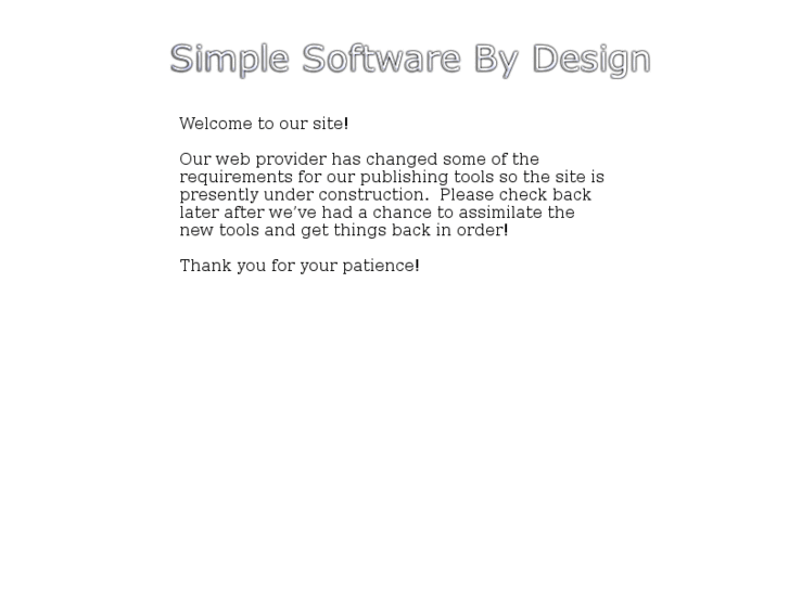 www.simplesoftwarebydesign.com