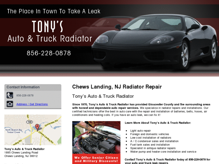 www.tonysautoradiatorandrepairsvce.com