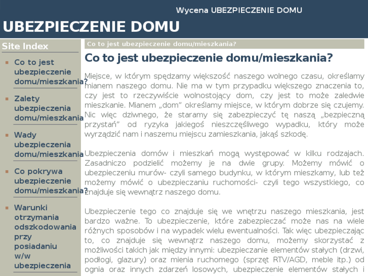 www.ubezpieczenie-domu-uk.com