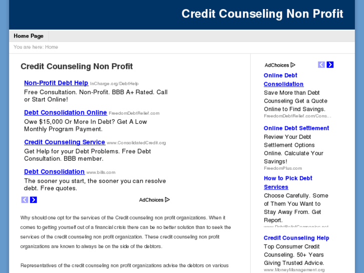 www.creditcounselingnonprofit.com