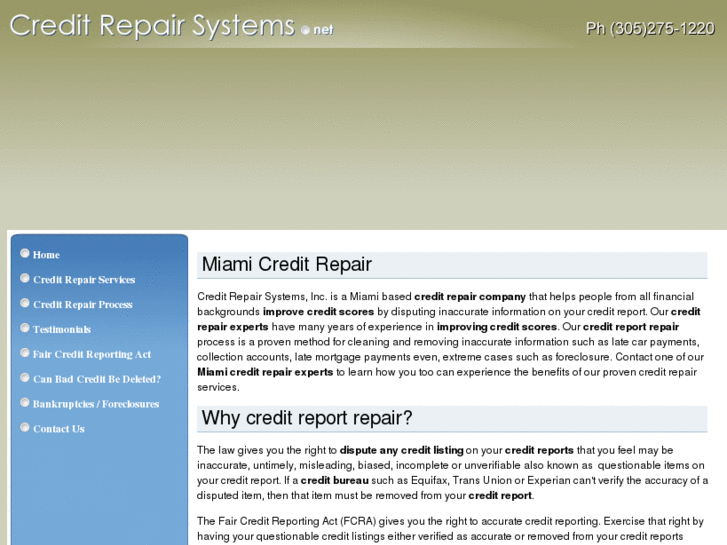 www.creditrepairsystems.net