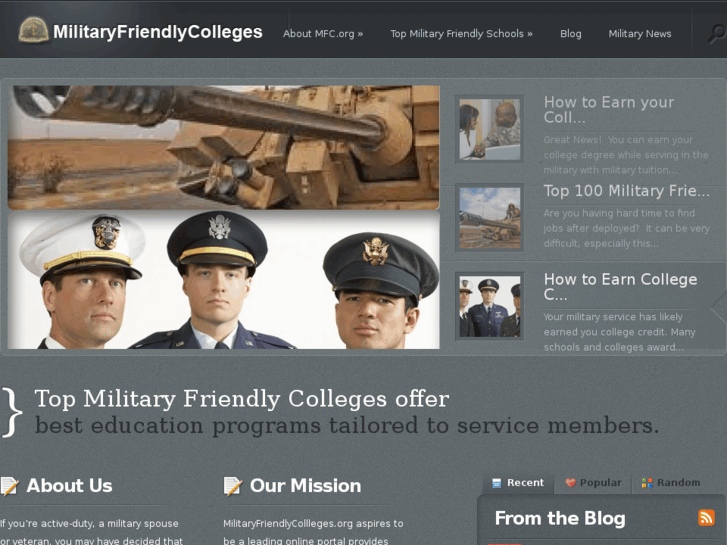 www.militaryfriendlycolleges.org