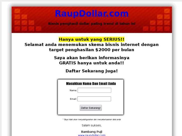 www.raupdollar.com