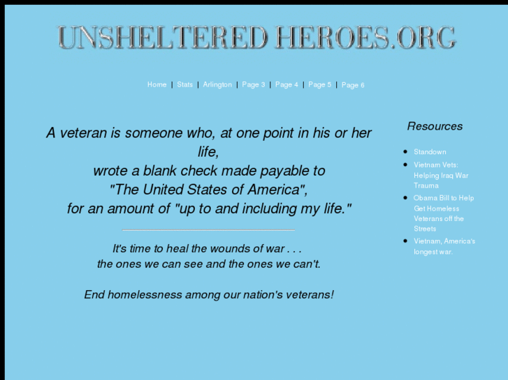 www.unshelteredheroes.org