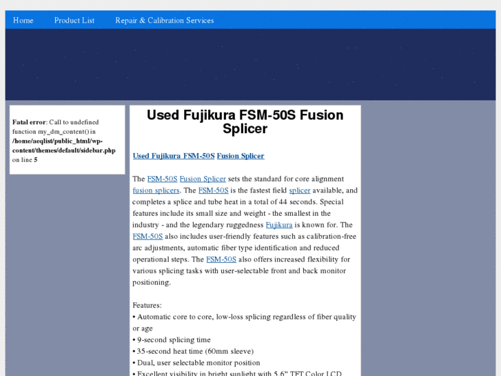 www.usedfsm-50sfusionsplicers.com